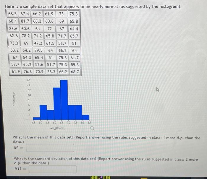 A sample data set has a mean of 122.3