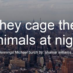 They cage the animals at night pdf