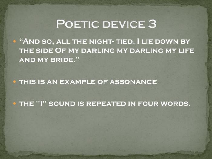 Poetic devices in annabel lee