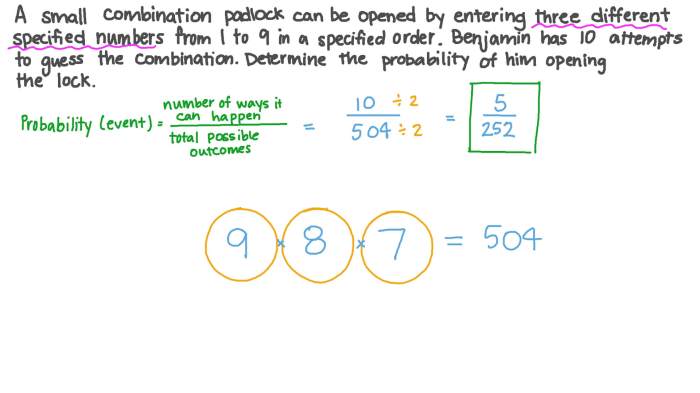 Probability with combinations and permutations assignment